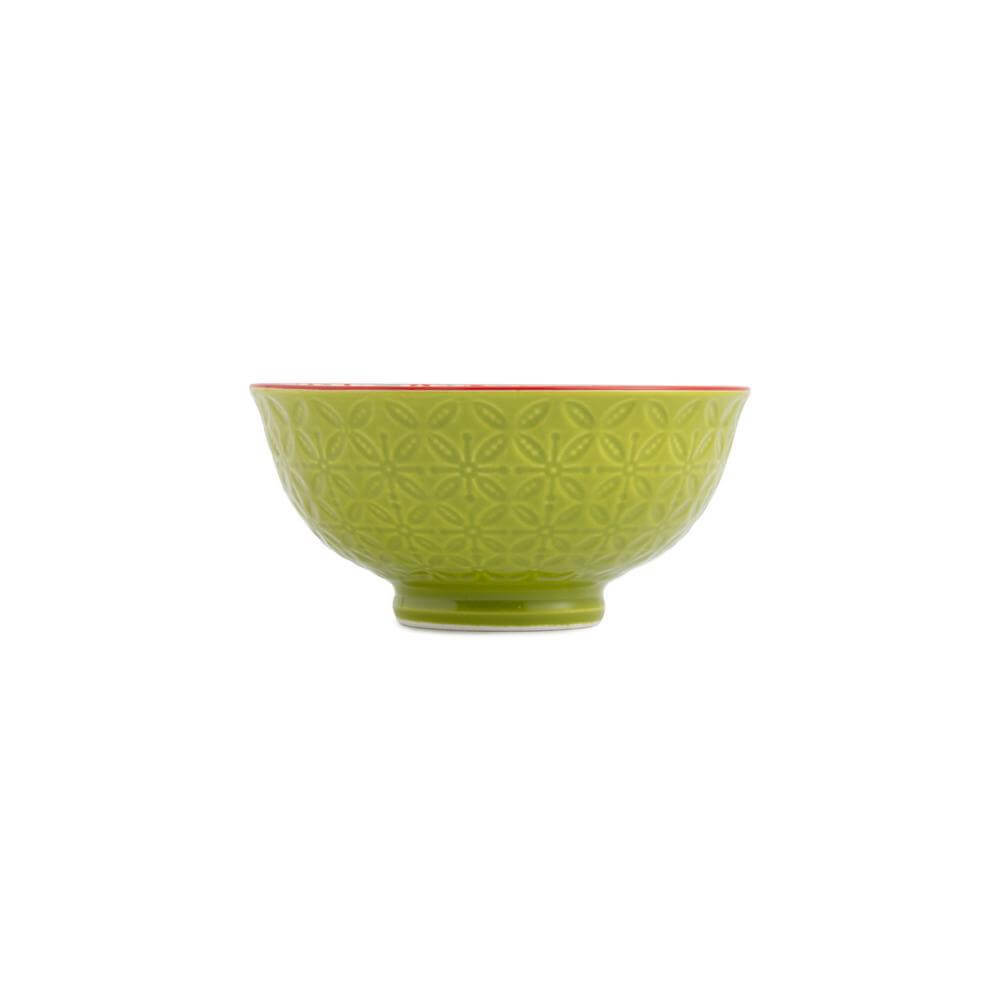 Kitchencraft Mikasa Nibble Bowl Green Blue Geometric 12cm